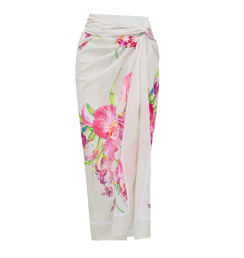 Hot Pink Flower Print Swimsuit Set(s)