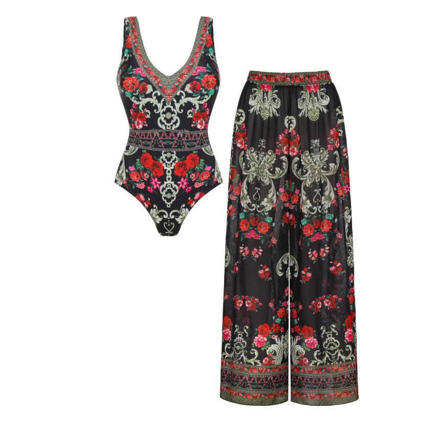 Dark Bloom Symphony Swimsuit Set(s)