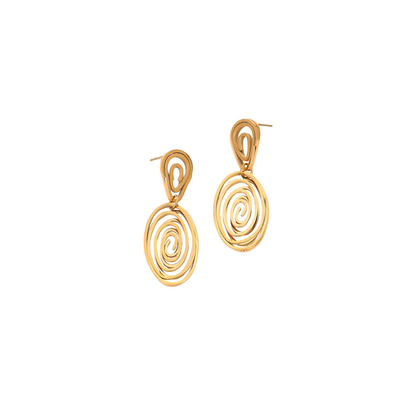 Spiral Pendant Earrings