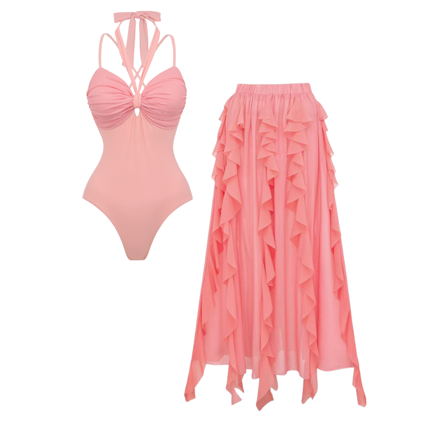 [Copy][Copy][Copy][Copy][Copy]Contexture Color Blocking Swimsuit Set(s)