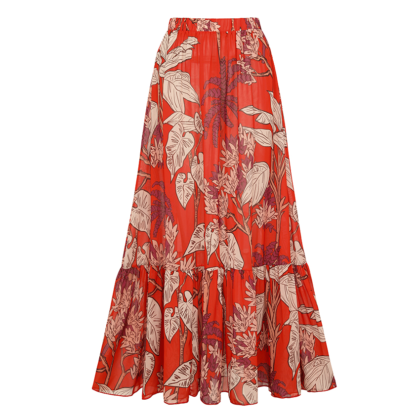 Adjustable Shoulder Straps Red Print Swimsuit Set(s)