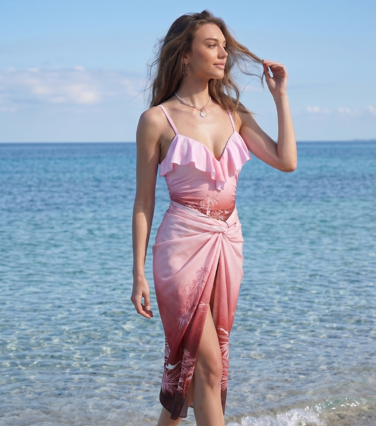  Sunset Palm Silhouette Swimsuit Set(s)