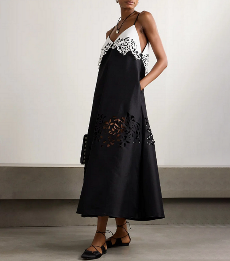 Cutout Color Block Dress