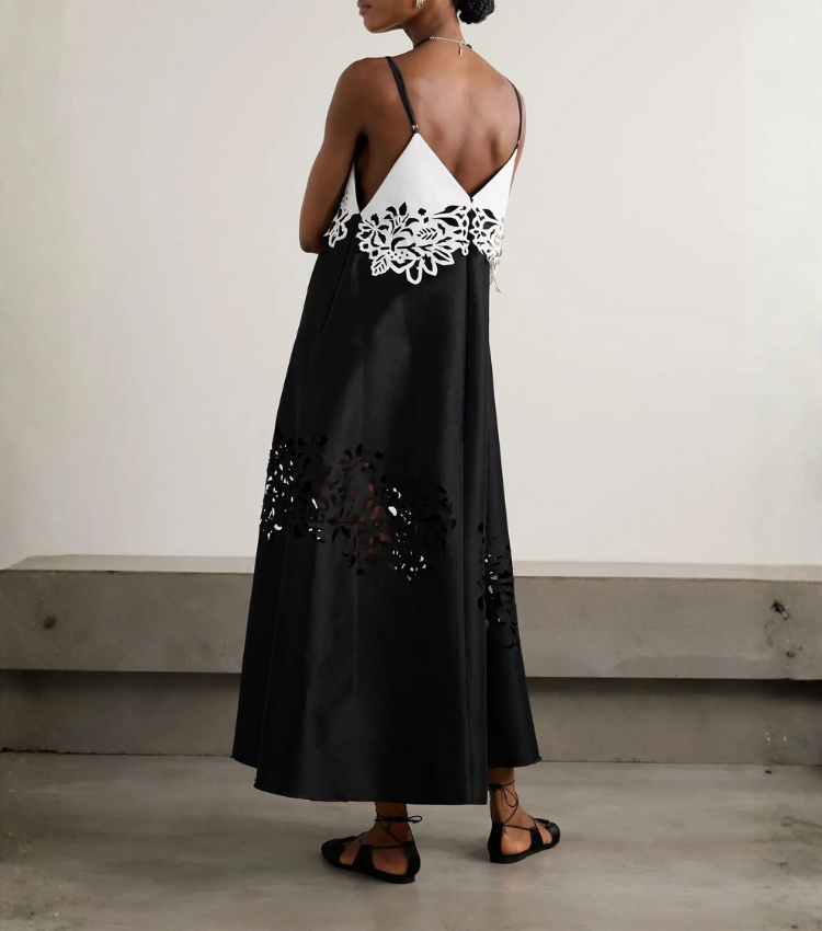 Cutout Color Block Dress