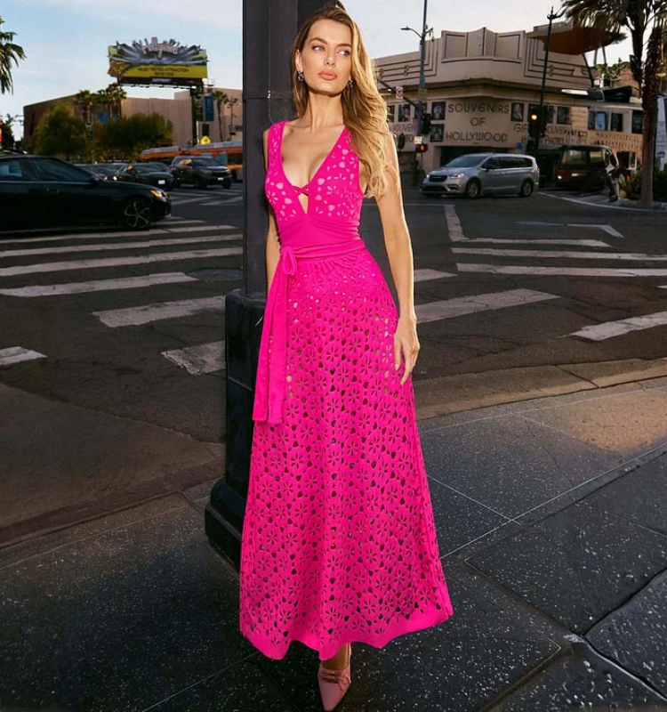 Hollow Out One Piece Swimsuit and Skirt