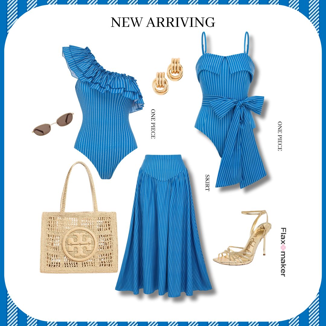 Bandeau Bowknot Decor Striped Print Swimsuit Set(s)