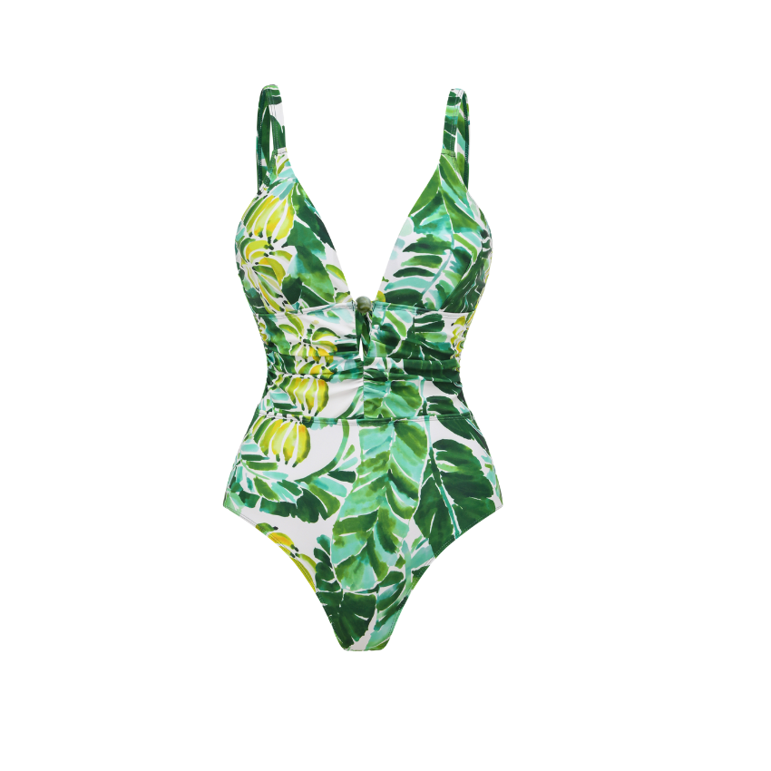 Green Banana Forest Print Swimsuit Set(s)