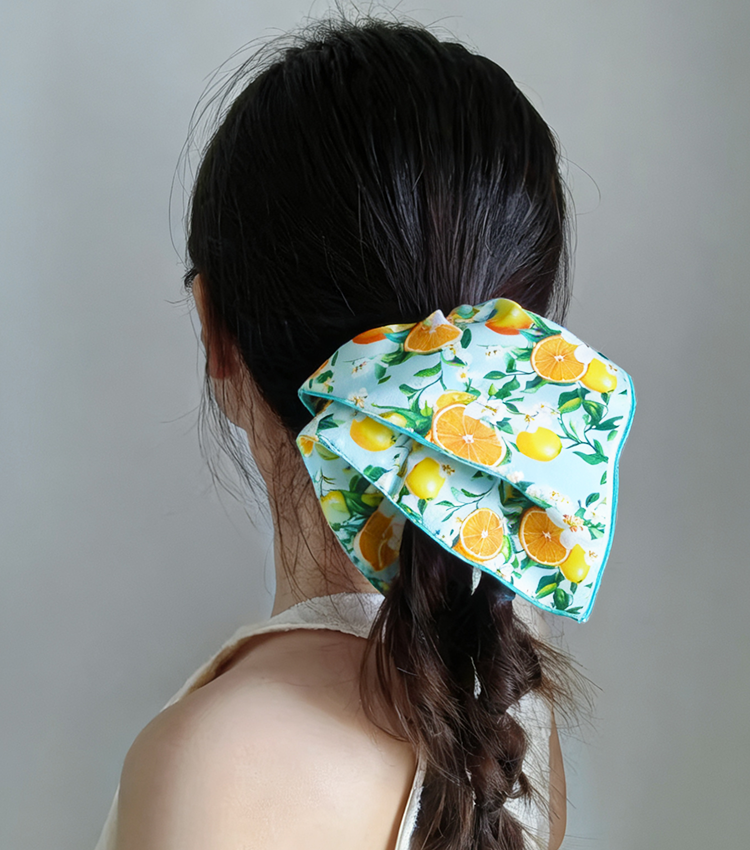 Lemon & Rococo Print Hair Accessories
