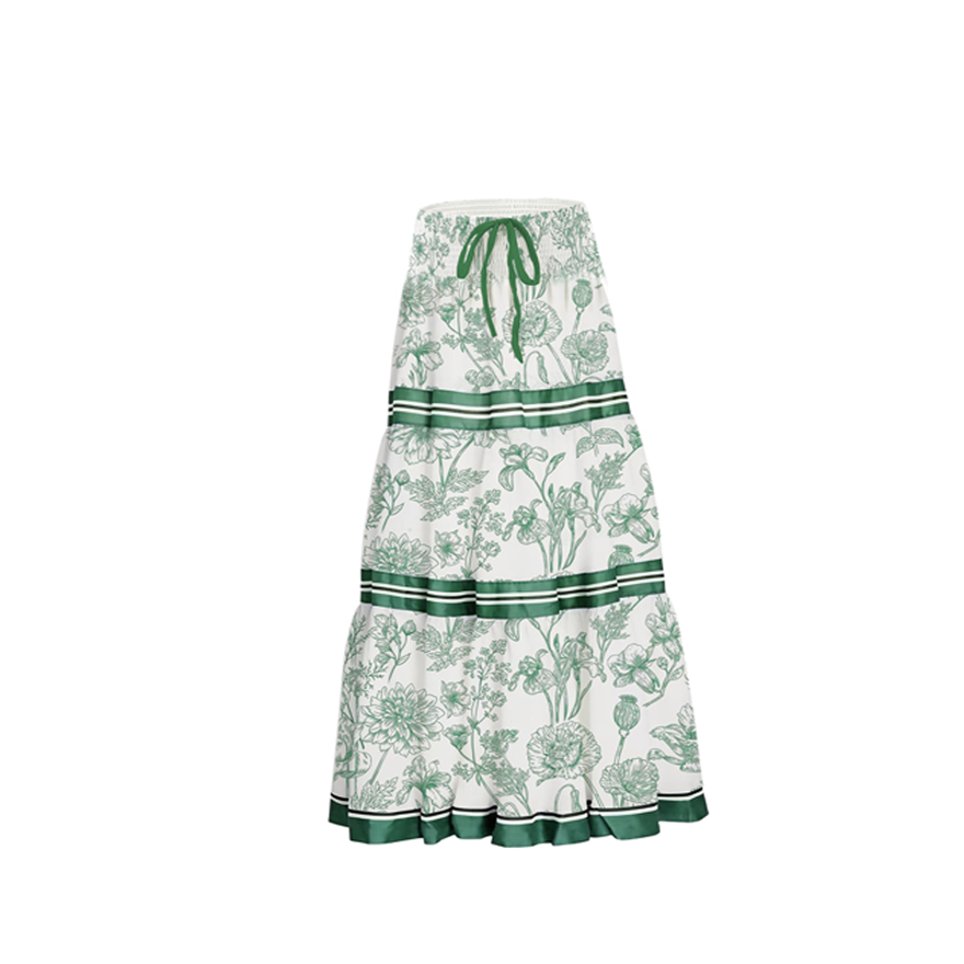 Printed Tank Top and Pencil Skirt Set