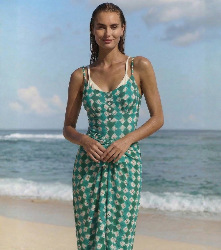 [Copy]Yellow Floral Print Swimsuit Set(s)