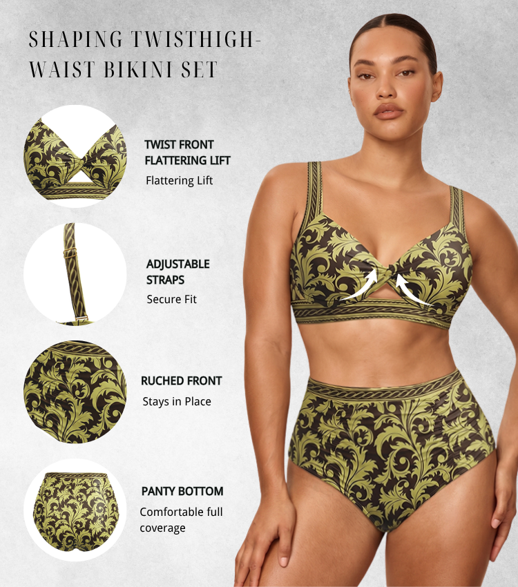 Ruched Shaping Effect Swimsuit set(s)