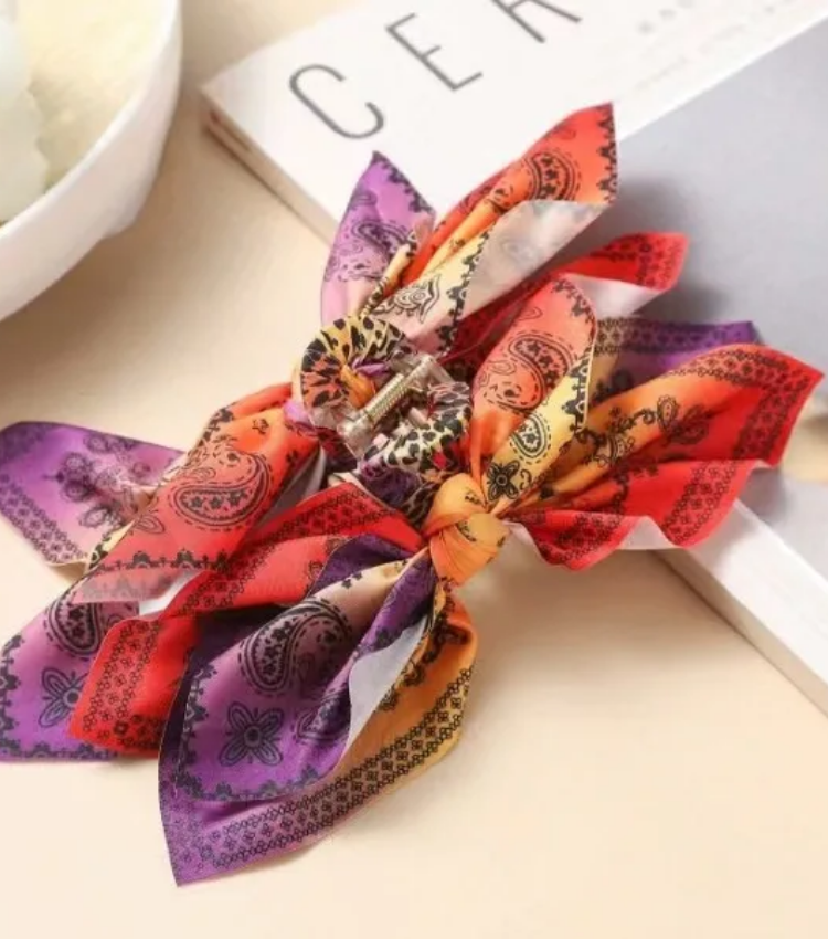 Retro Classic Flower Bow Hairpin Hrabber