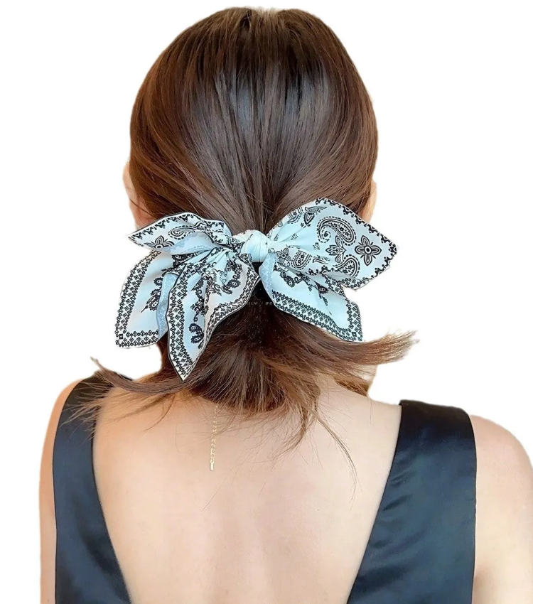 Retro Classic Flower Bow Hairpin Hrabber
