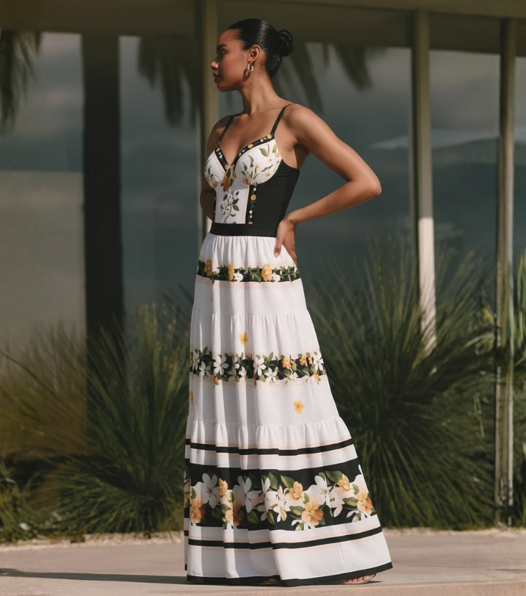 [Copy]Dark Cyan Slim & Sculpt Floral Swimsuit Set(s)