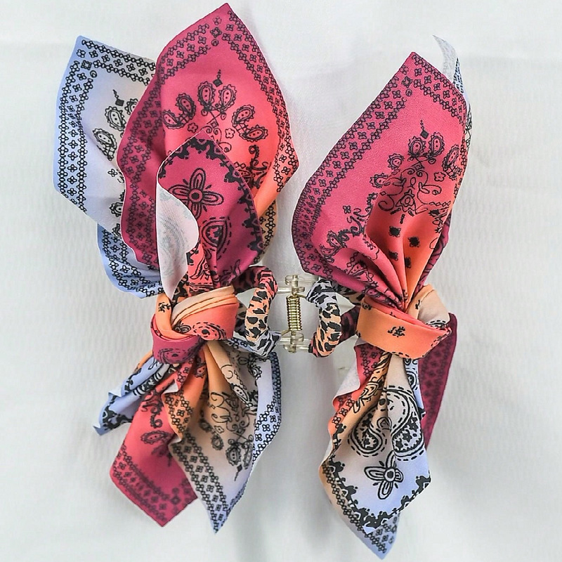 Retro Classic Flower Bow Hairpin Hrabber