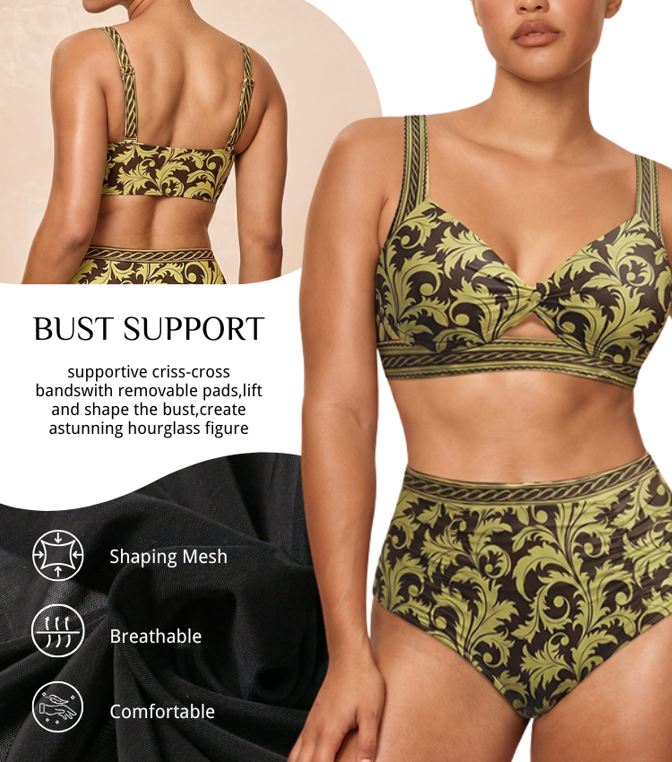 Ruched Shaping Effect Swimsuit set(s)