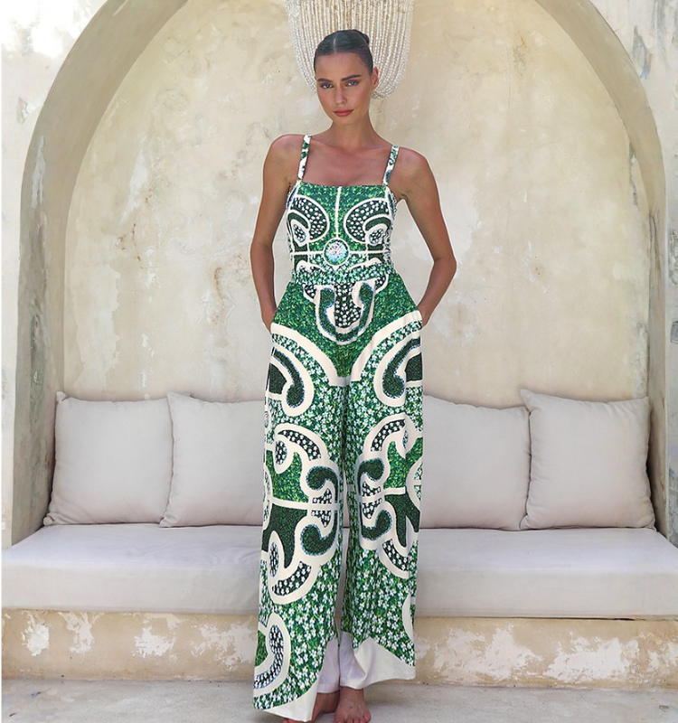 Garden Printed One Piece Swimsuit and Sarong