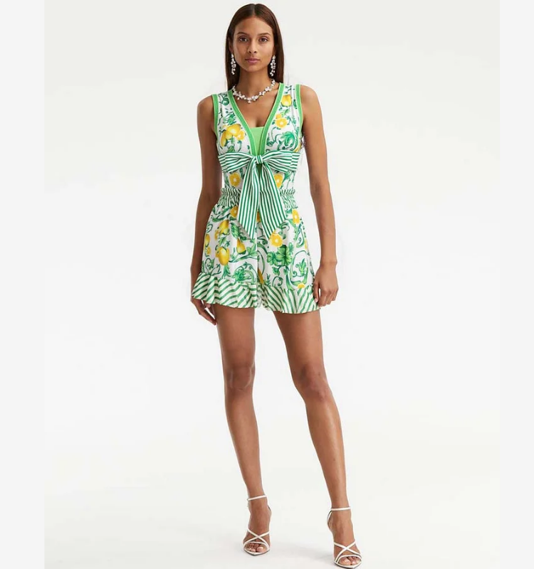 Lemon One Piece Swimsuit and Skirt or Shorts