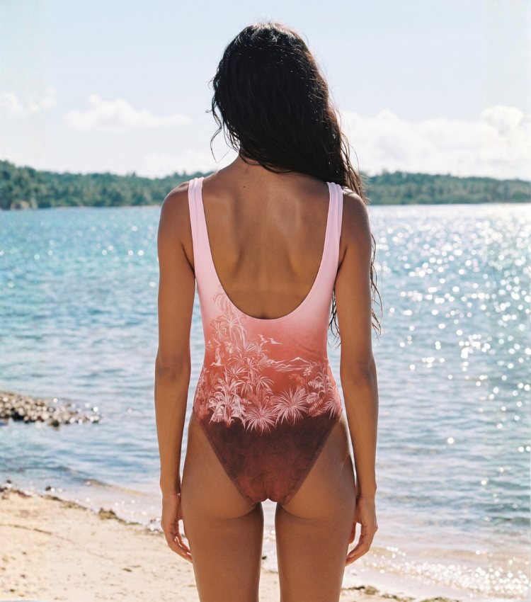  Sunset Palm Silhouette Swimsuit Set(s)