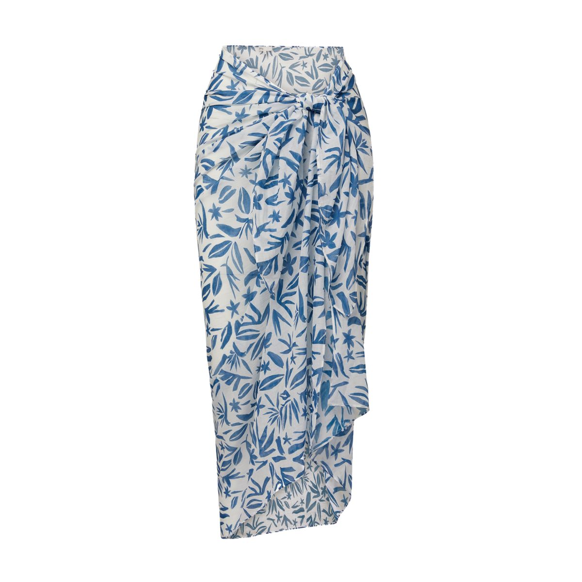 Ruffle Printed Bikini Swimsuit and Sarong