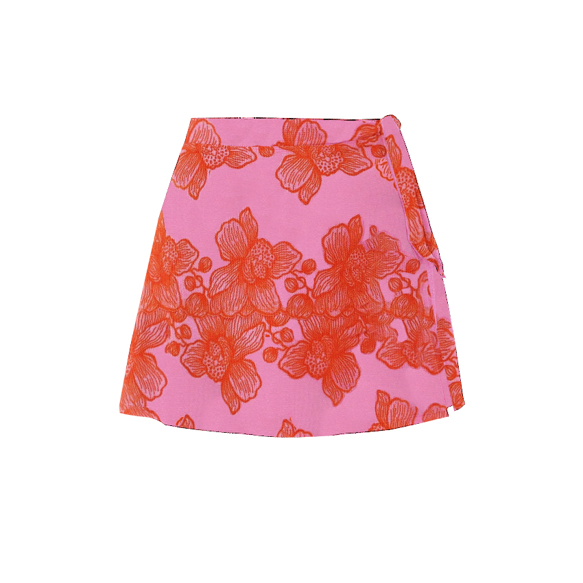  Adjustable Shoulder Straps Pink Print Swimsuit Set(s)