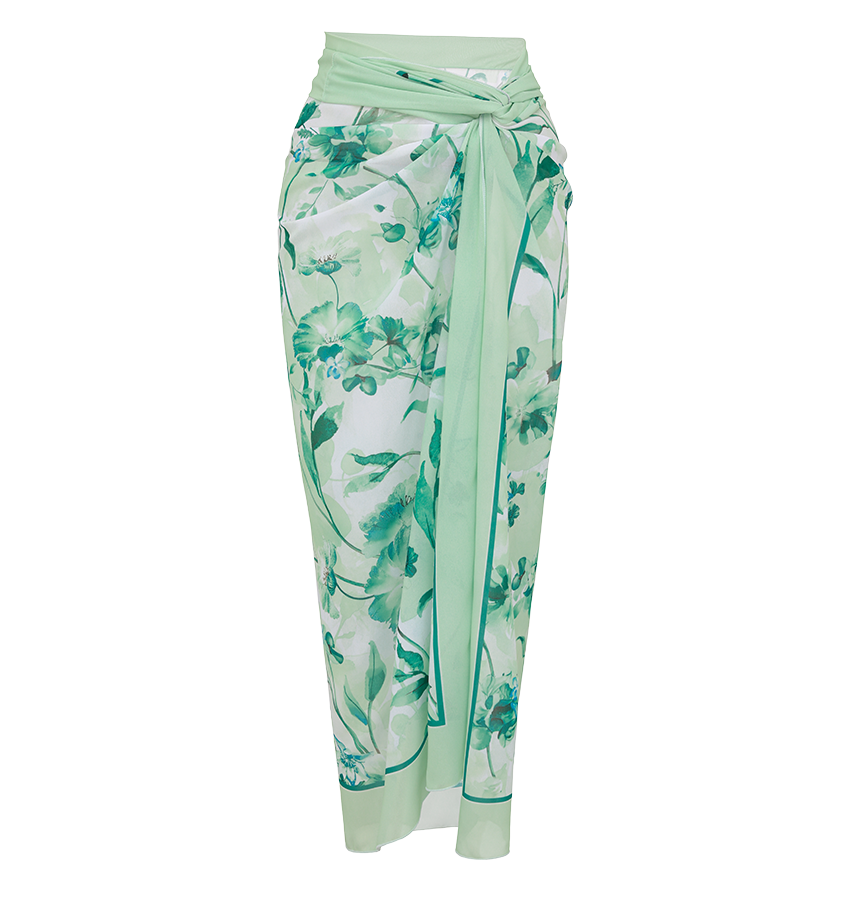 Green Loral Slim & Sculpt Swimsuit Set(s)