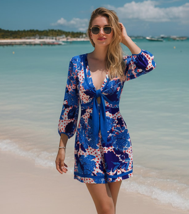 Printed Romper