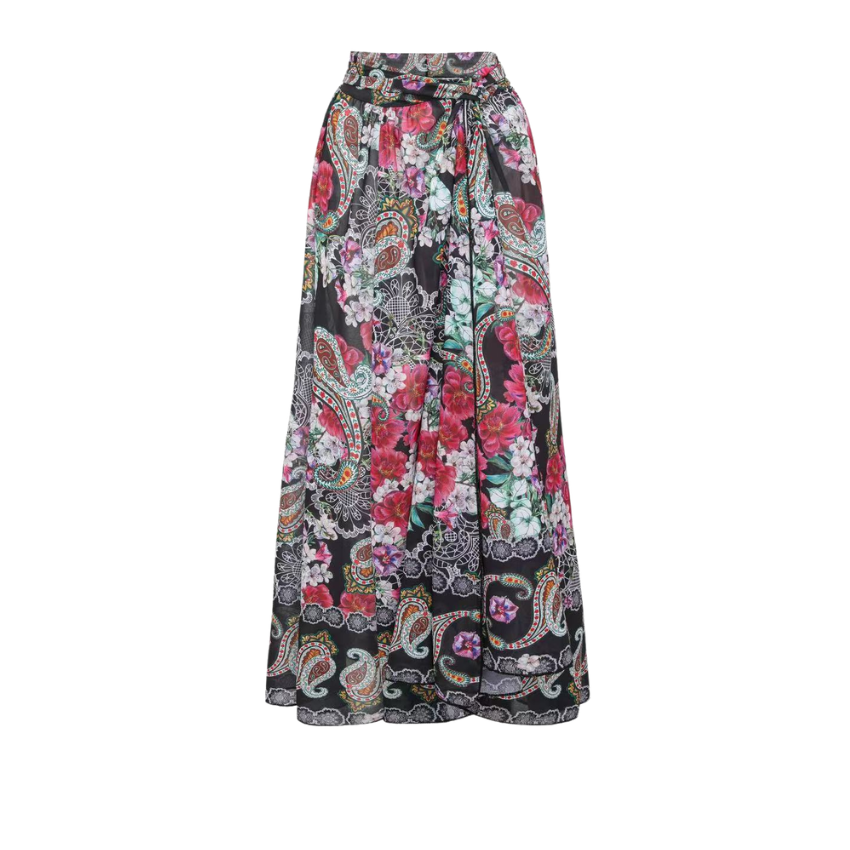 Black Cashew Flower Print Swimsuit Set(s)