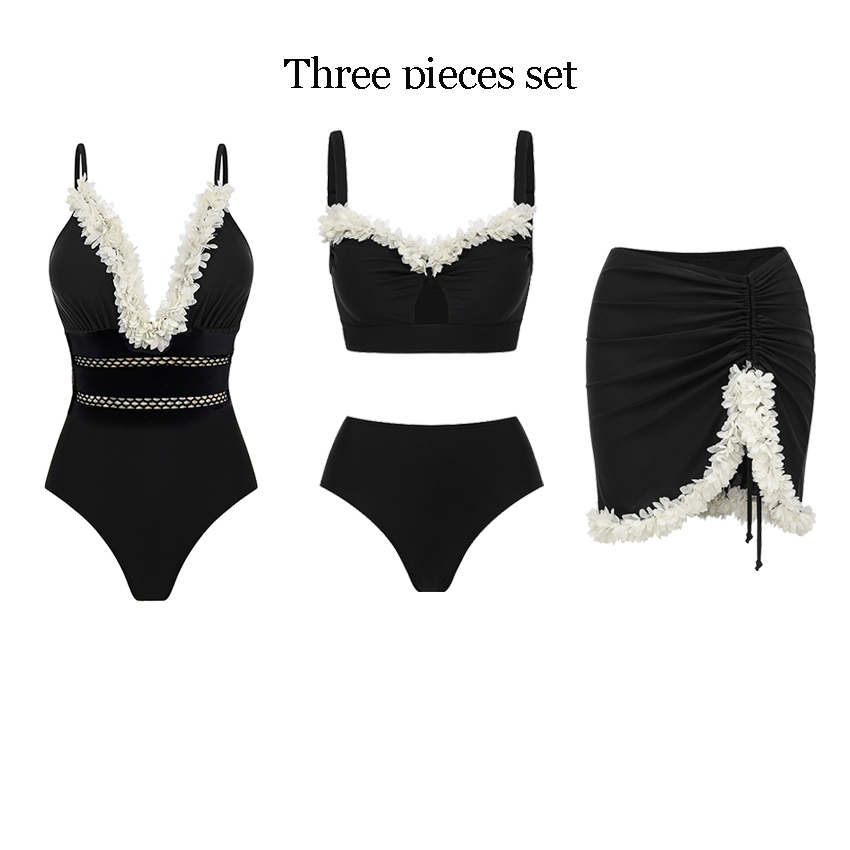 [Copy] Adjustable shoulder straps Green Print Swimsuit Set(s)