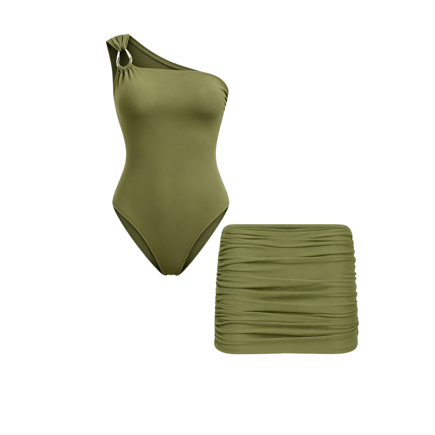 Sage Green Metal Ring Swimsuit Set(s)