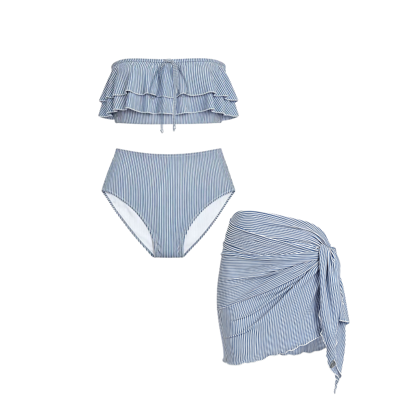 Ocean Whisper Wrap Swimsuit Set(s)
