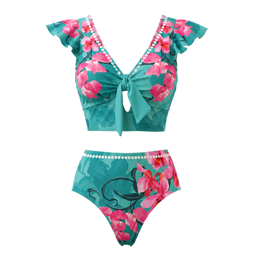 [Copy]Blue-Pink-Orange Ombre Slim & Sculpt Swimsuit Set(s)