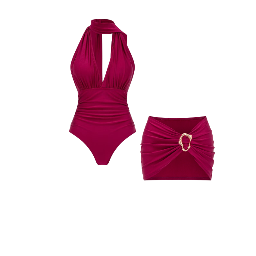 [Copy][Copy]Blue Tropic Bloom Swimsuit Set(s)