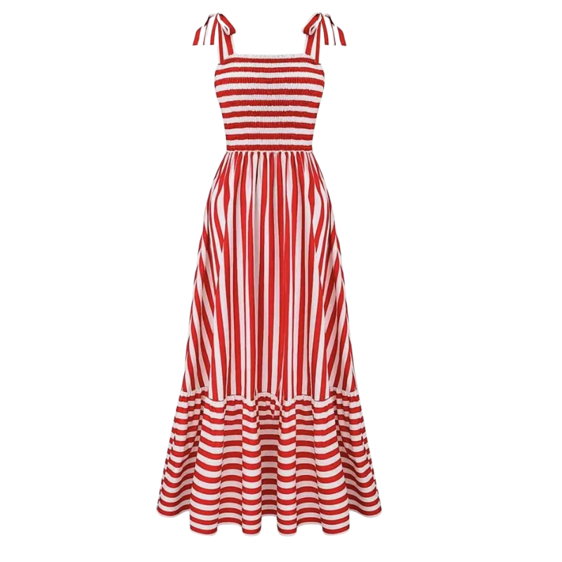 Sling Striped Print Dress