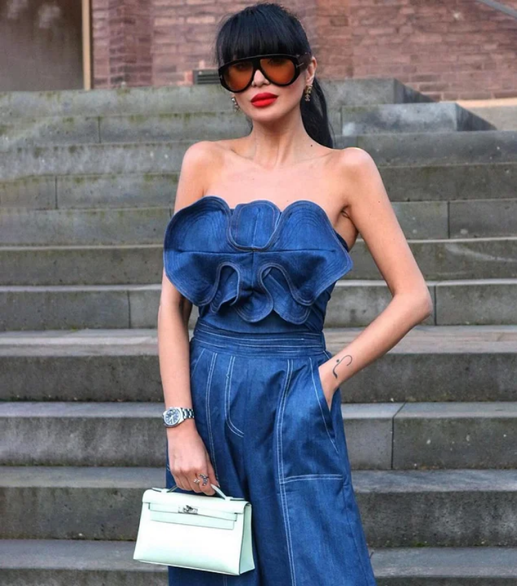 Off Shoulder 3D Flower Printed One Piece Swimsuit and Skirt