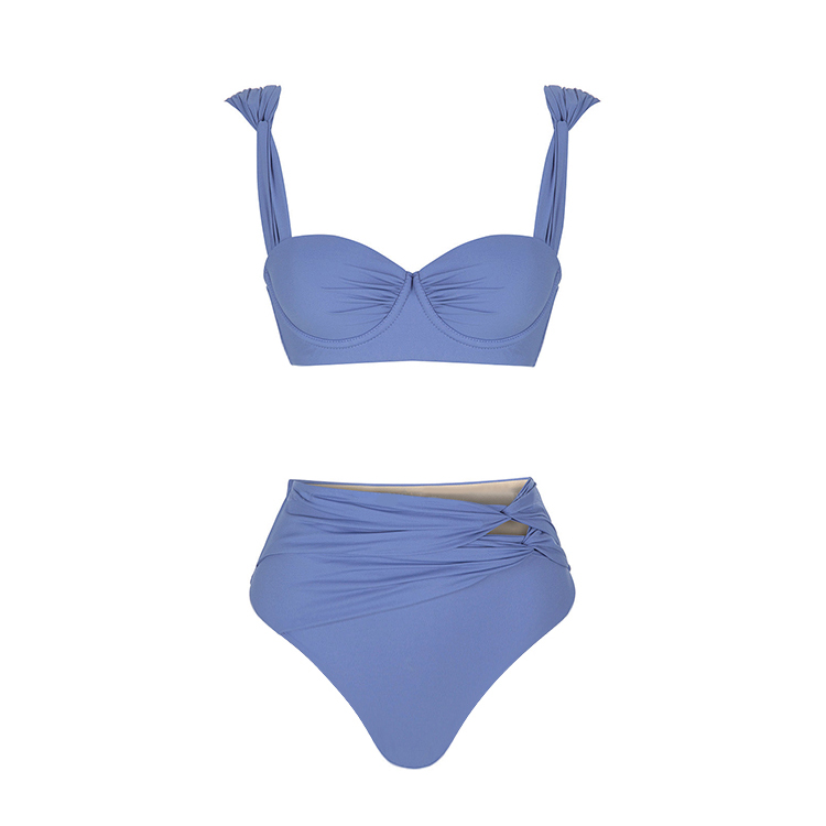 Push Up High Waist Bikini Swimsuit and Sarong Flaxmaker