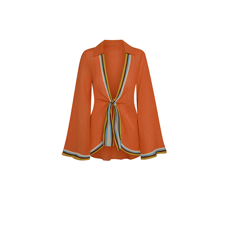 One-shoulder printed set