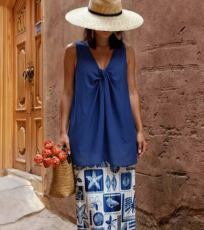 Double-sided Wearable Pleated Skirt Suit