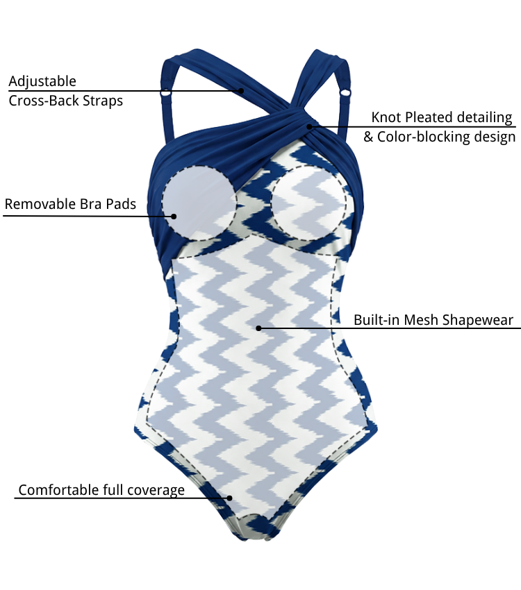 Color Blocking Drawstring Shaping Effect Swimsuit set(s)