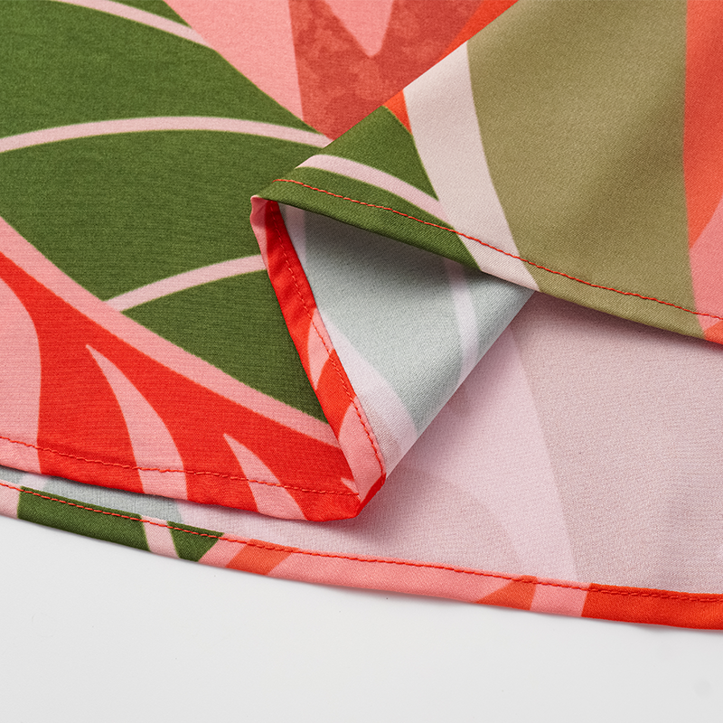 Long-sleeved Artificial Stone Decor One Piece Swimsuit and Skirt Flaxmaker