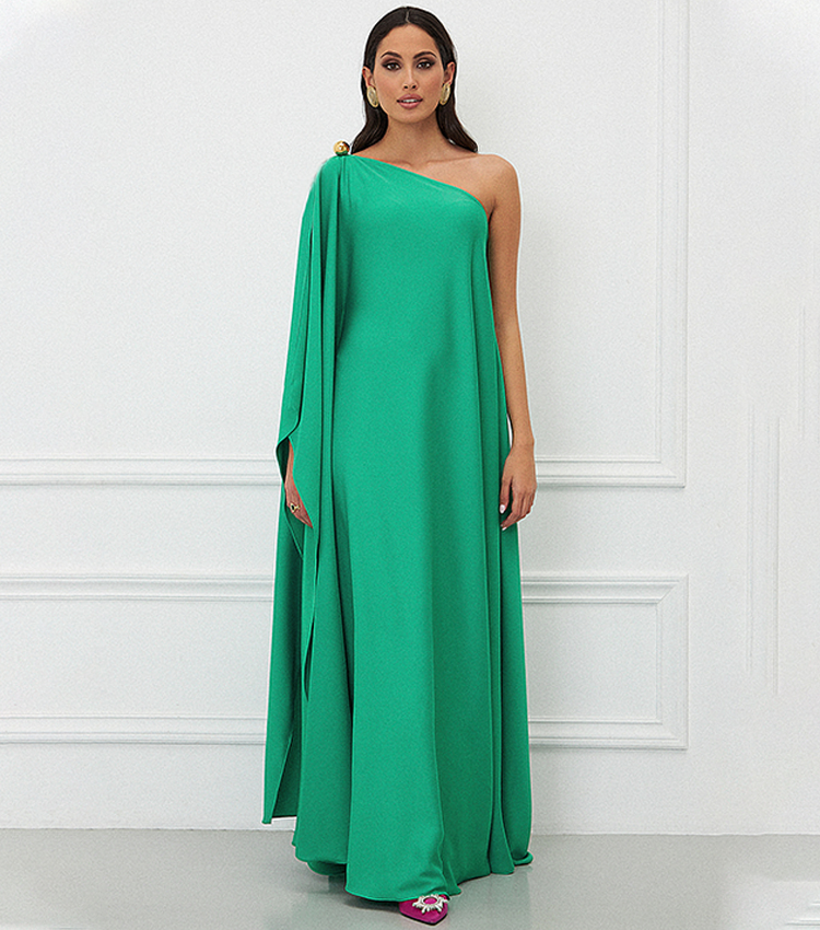 Santorini One Shoulder Maxi Dress