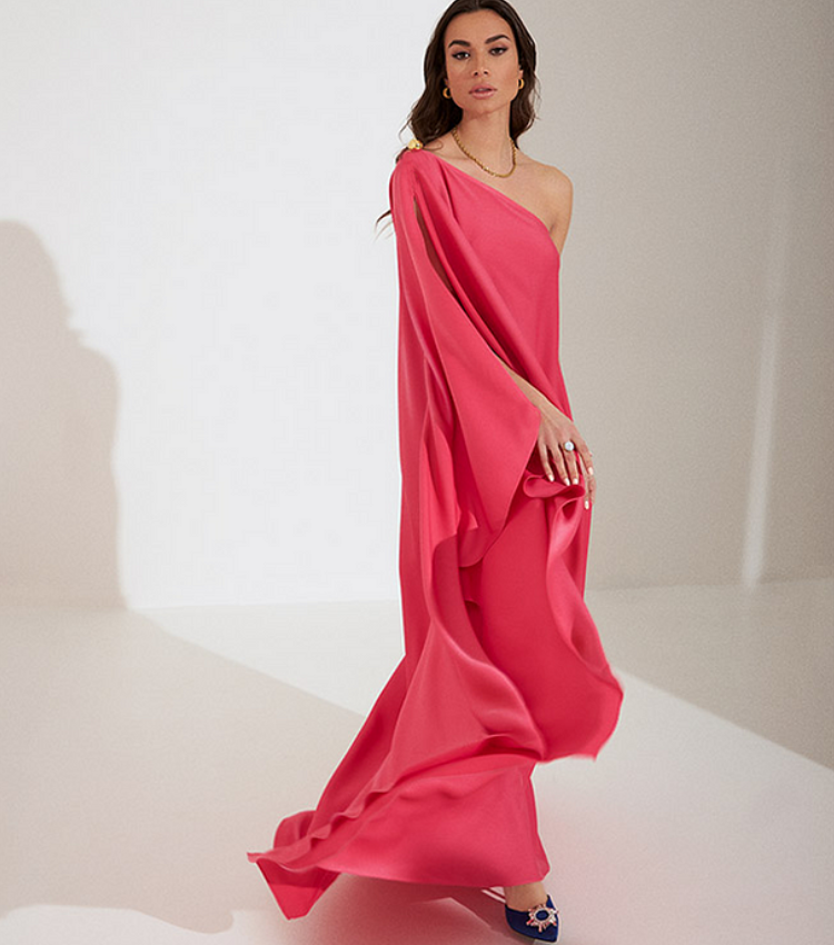 Santorini One Shoulder Maxi Dress