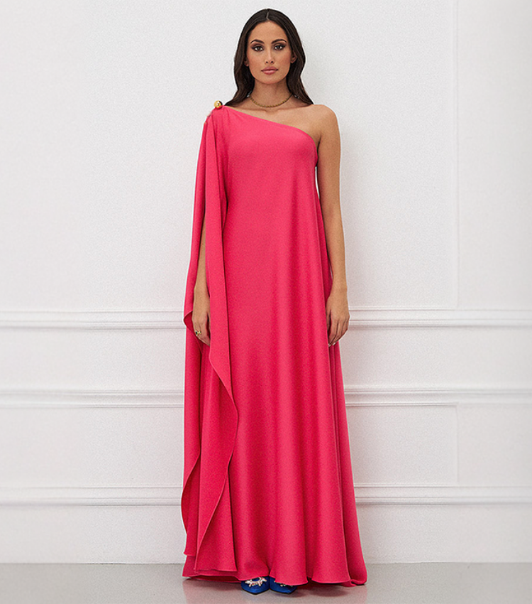 Santorini One Shoulder Maxi Dress