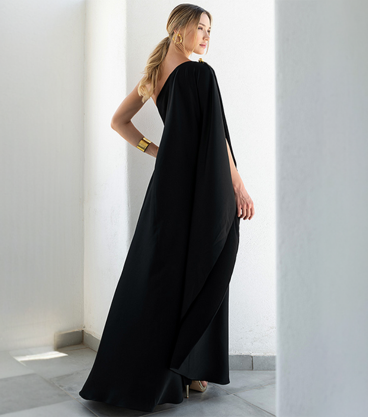 Santorini One Shoulder Maxi Dress