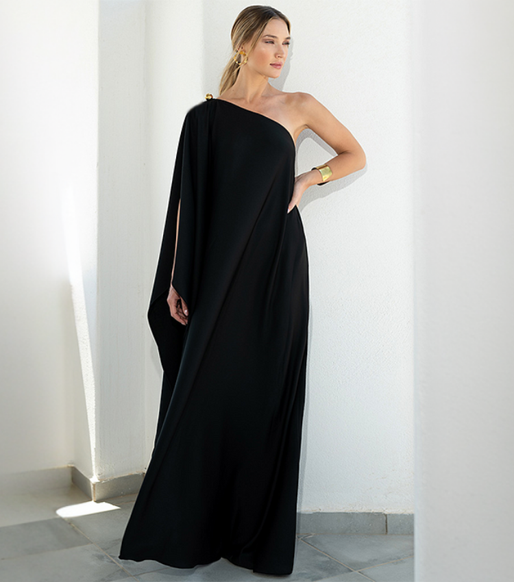 Santorini One Shoulder Maxi Dress