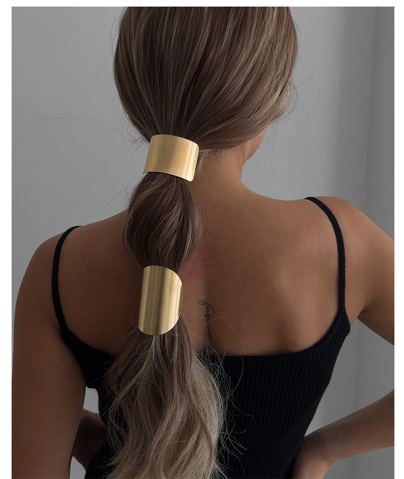 Geometric Exaggerated Alloy Ponytail Combination Hair Rope