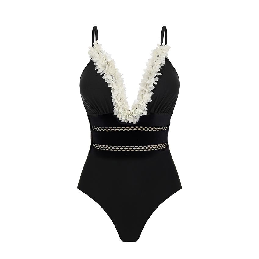 [Copy] Adjustable shoulder straps Green Print Swimsuit Set(s)