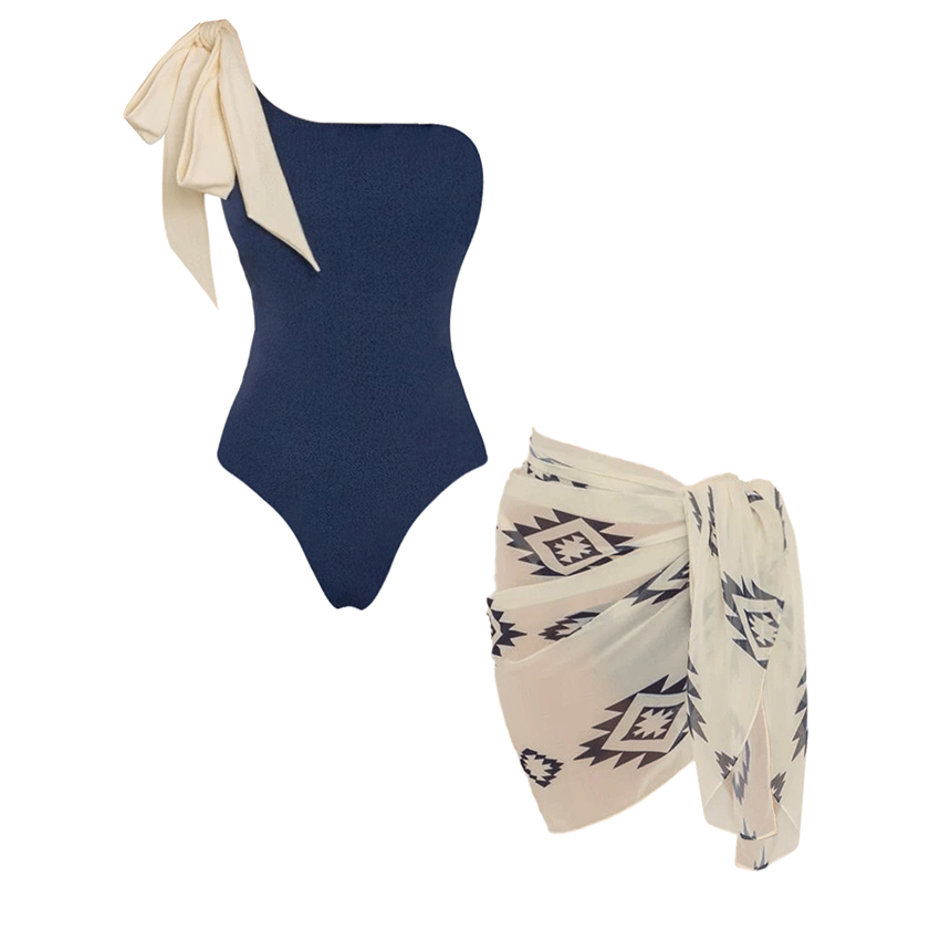 [Copy][Copy][Copy] Adjustable shoulder straps Green Print Swimsuit Set(s)