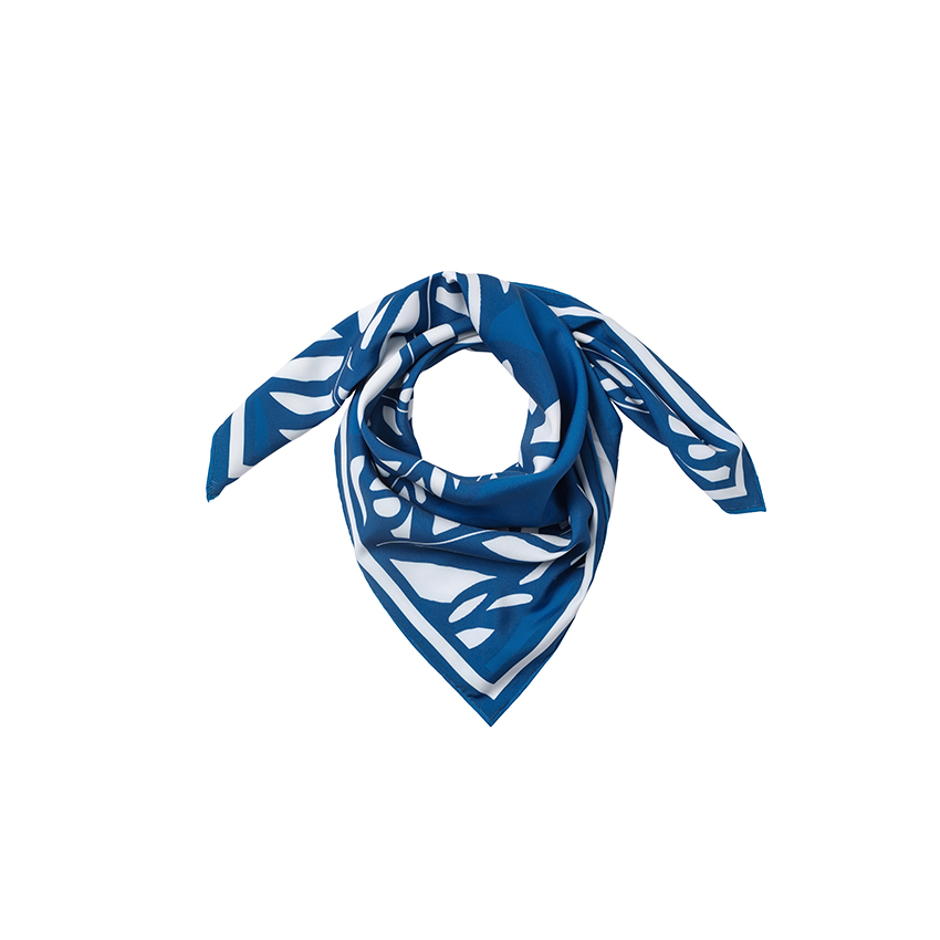 Leaves Print Square Scarf