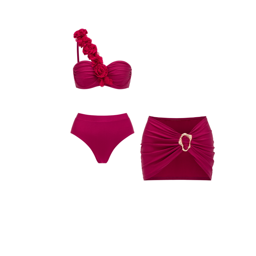 [Copy][Copy][Copy]Blue Tropic Bloom Swimsuit Set(s)